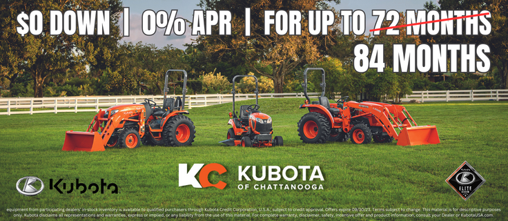 Kubota Tractor Financing Deals